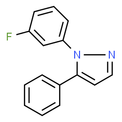 ChemSpider 2D Image | 1-(3-Fluorophenyl)-5-phenyl-1H-pyrazole | C15H11FN2
