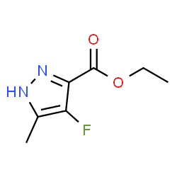 ChemSpider 2D Image | Ethyl 4-fluoro-5-methyl-1H-pyrazole-3-carboxylate | C7H9FN2O2