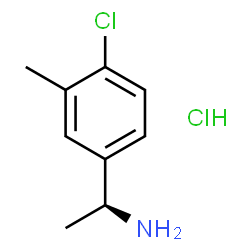 ChemSpider 2D Image | (1S)-1-(4-CHLORO-3-METHYLPHENYL)ETHAN-1-AMINE HYDROCHLORIDE | C9H13Cl2N