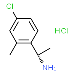 ChemSpider 2D Image | (1S)-1-(4-Chloro-2-methylphenyl)ethanamine hydrochloride (1:1) | C9H13Cl2N