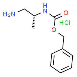 ChemSpider 2D Image | (R)-1-Amino-2-(benzyloxycarbonylamino)propane hydrochloride | C11H17ClN2O2