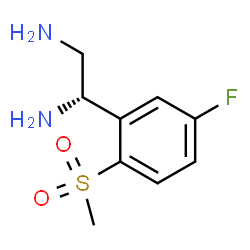 ChemSpider 2D Image | (1S)-1-[5-Fluoro-2-(methylsulfonyl)phenyl]-1,2-ethanediamine | C9H13FN2O2S
