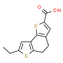 ChemSpider 2D Image | 7-Ethyl-4,5-dihydrothieno[2,3-e][1]benzothiophene-2-carboxylic acid | C13H12O2S2