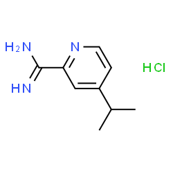 ChemSpider 2D Image | 4-Isopropyl-2-pyridinecarboximidamide hydrochloride (1:1) | C9H14ClN3