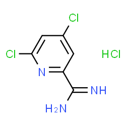 ChemSpider 2D Image | 4,6-dichloropicolinimidamide hydrochloride | C6H6Cl3N3