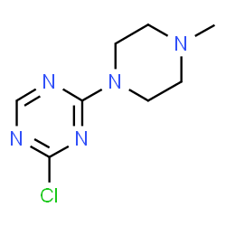 ChemSpider 2D Image | 2-Chloro-4-(4-methyl-1-piperazinyl)-1,3,5-triazine | C8H12ClN5