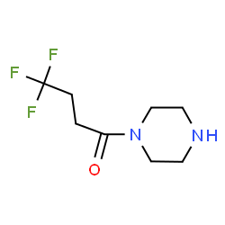 ChemSpider 2D Image | 4,4,4-Trifluoro-1-(1-piperazinyl)-1-butanone | C8H13F3N2O