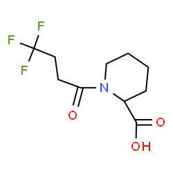 ChemSpider 2D Image | 1-(4,4,4-Trifluorobutanoyl)-2-piperidinecarboxylic acid | C10H14F3NO3