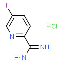 ChemSpider 2D Image | 5-iodopicolinimidamide hydrochloride | C6H7ClIN3