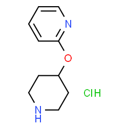 ChemSpider 2D Image | 2-(Piperidin-4-yloxy)pyridine hydrochloride | C10H15ClN2O