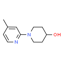 ChemSpider 2D Image | 1-(4-Methyl-2-pyridinyl)-4-piperidinol | C11H16N2O