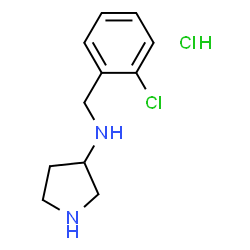 ChemSpider 2D Image | N-(2-Chlorobenzyl)-3-pyrrolidinamine hydrochloride (1:1) | C11H16Cl2N2