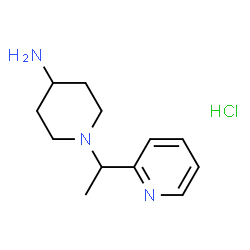 ChemSpider 2D Image | 1-(1-(pyridin-2-yl)ethyl)piperidin-4-amine hydrochloride | C12H20ClN3