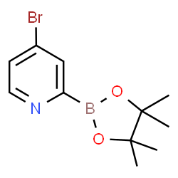 ChemSpider 2D Image | 4-Bromo-2-(4,4,5,5-tetramethyl-1,3,2-dioxaborolan-2-yl)pyridine | C11H15BBrNO2