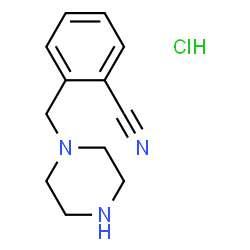 ChemSpider 2D Image | 2-(Piperazin-1-ylmethyl)benzonitrile hydrochloride | C12H16ClN3