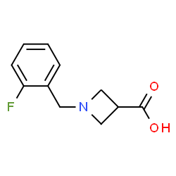 ChemSpider 2D Image | 1-(2-Fluorobenzyl)-3-azetidinecarboxylic acid | C11H12FNO2