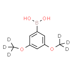ChemSpider 2D Image | {3,5-Bis[(~2~H_3_)methyloxy]phenyl}boronic acid | C8H5D6BO4