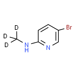 ChemSpider 2D Image | 5-Bromo-N-(~2~H_3_)methyl-2-pyridinamine | C6H4D3BrN2