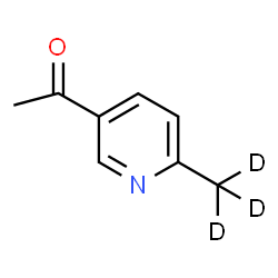 ChemSpider 2D Image | 1-[6-(~2~H_3_)Methyl-3-pyridinyl]ethanone | C8H6D3NO