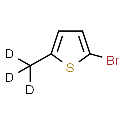 ChemSpider 2D Image | 2-Bromo-5-(~2~H_3_)methylthiophene | C5H2D3BrS