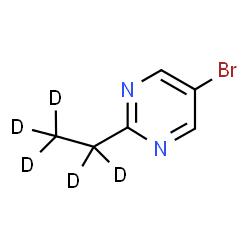 ChemSpider 2D Image | 5-Bromo-2-(~2~H_5_)ethylpyrimidine | C6H2D5BrN2