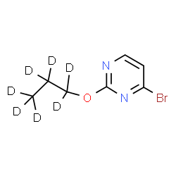 ChemSpider 2D Image | 4-Bromo-2-[(~2~H_7_)propyloxy]pyrimidine | C7H2D7BrN2O