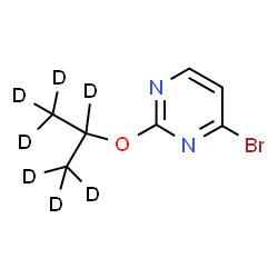 ChemSpider 2D Image | 4-Bromo-2-[(~2~H_7_)-2-propanyloxy]pyrimidine | C7H2D7BrN2O