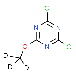 ChemSpider 2D Image | 2,4-Dichloro-6-[(~2~H_3_)methyloxy]-1,3,5-triazine | C4D3Cl2N3O
