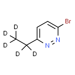 ChemSpider 2D Image | 3-Bromo-6-(~2~H_5_)ethylpyridazine | C6H2D5BrN2