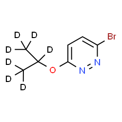 ChemSpider 2D Image | 3-Bromo-6-[(~2~H_7_)-2-propanyloxy]pyridazine | C7H2D7BrN2O