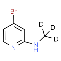 ChemSpider 2D Image | 4-Bromo-N-(~2~H_3_)methyl-2-pyridinamine | C6H4D3BrN2