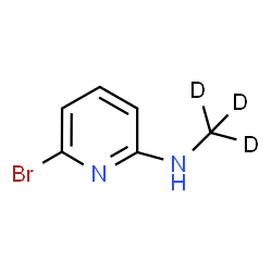 ChemSpider 2D Image | 6-Bromo-N-(~2~H_3_)methyl-2-pyridinamine | C6H4D3BrN2