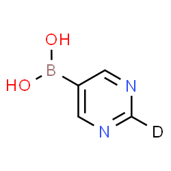 ChemSpider 2D Image | (2-~2~H)-5-Pyrimidinylboronic acid | C4H4DBN2O2