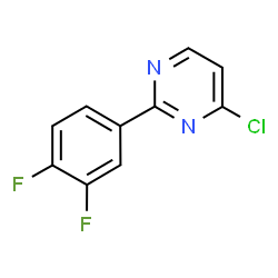 ChemSpider 2D Image | 4-Chloro-2-(3,4-difluorophenyl)pyrimidine | C10H5ClF2N2