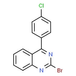 ChemSpider 2D Image | 2-Bromo-4-(4-chlorophenyl)quinazoline | C14H8BrClN2