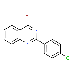 ChemSpider 2D Image | 4-Bromo-2-(4-chlorophenyl)quinazoline | C14H8BrClN2