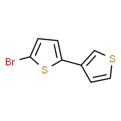 ChemSpider 2D Image | 5-Bromo-2,3'-bithiophene | C8H5BrS2