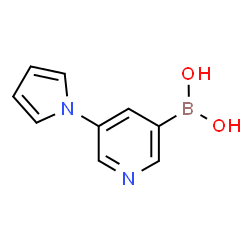 ChemSpider 2D Image | [5-(1H-Pyrrol-1-yl)-3-pyridinyl]boronic acid | C9H9BN2O2
