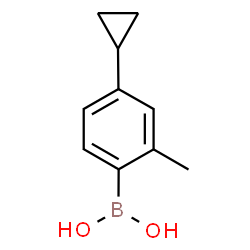 ChemSpider 2D Image | (4-Cyclopropyl-2-methylphenyl)boronic acid | C10H13BO2