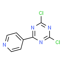 ChemSpider 2D Image | 2,4-Dichloro-6-(4-pyridinyl)-1,3,5-triazine | C8H4Cl2N4