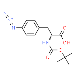 ChemSpider 2D Image | 4-Azido-N-{[(2-methyl-2-propanyl)oxy]carbonyl}-D-phenylalanine | C14H18N4O4