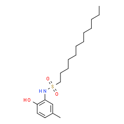 ChemSpider 2D Image | N-(2-Hydroxy-5-methylphenyl)-1-dodecanesulfonamide | C19H33NO3S