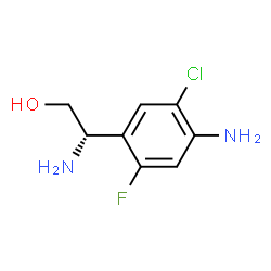 ChemSpider 2D Image | (2S)-2-Amino-2-(4-amino-5-chloro-2-fluorophenyl)ethanol | C8H10ClFN2O