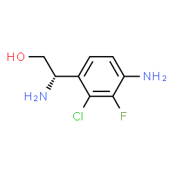 ChemSpider 2D Image | (2S)-2-Amino-2-(4-amino-2-chloro-3-fluorophenyl)ethanol | C8H10ClFN2O