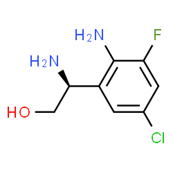 ChemSpider 2D Image | (2S)-2-Amino-2-(2-amino-5-chloro-3-fluorophenyl)ethanol | C8H10ClFN2O