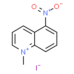 ChemSpider 2D Image | 1-Methyl-5-nitroquinolinium iodide | C10H9IN2O2
