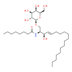 ChemSpider 2D Image | C8 Galactosylceramide (d18:1/8:0) | C32H61NO8