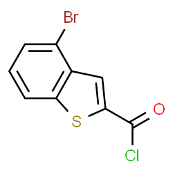 ChemSpider 2D Image | 4-Bromo-1-benzothiophene-2-carbonyl chloride | C9H4BrClOS