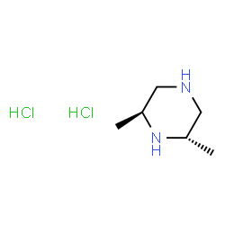 ChemSpider 2D Image | (2S,6S)-2,6-Dimethylpiperazine dihydrochloride | C6H16Cl2N2