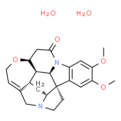 ChemSpider 2D Image | (7alpha,8alpha,14beta,16beta)-2,3-Dimethoxystrychnidin-10-one dihydrate | C23H30N2O6